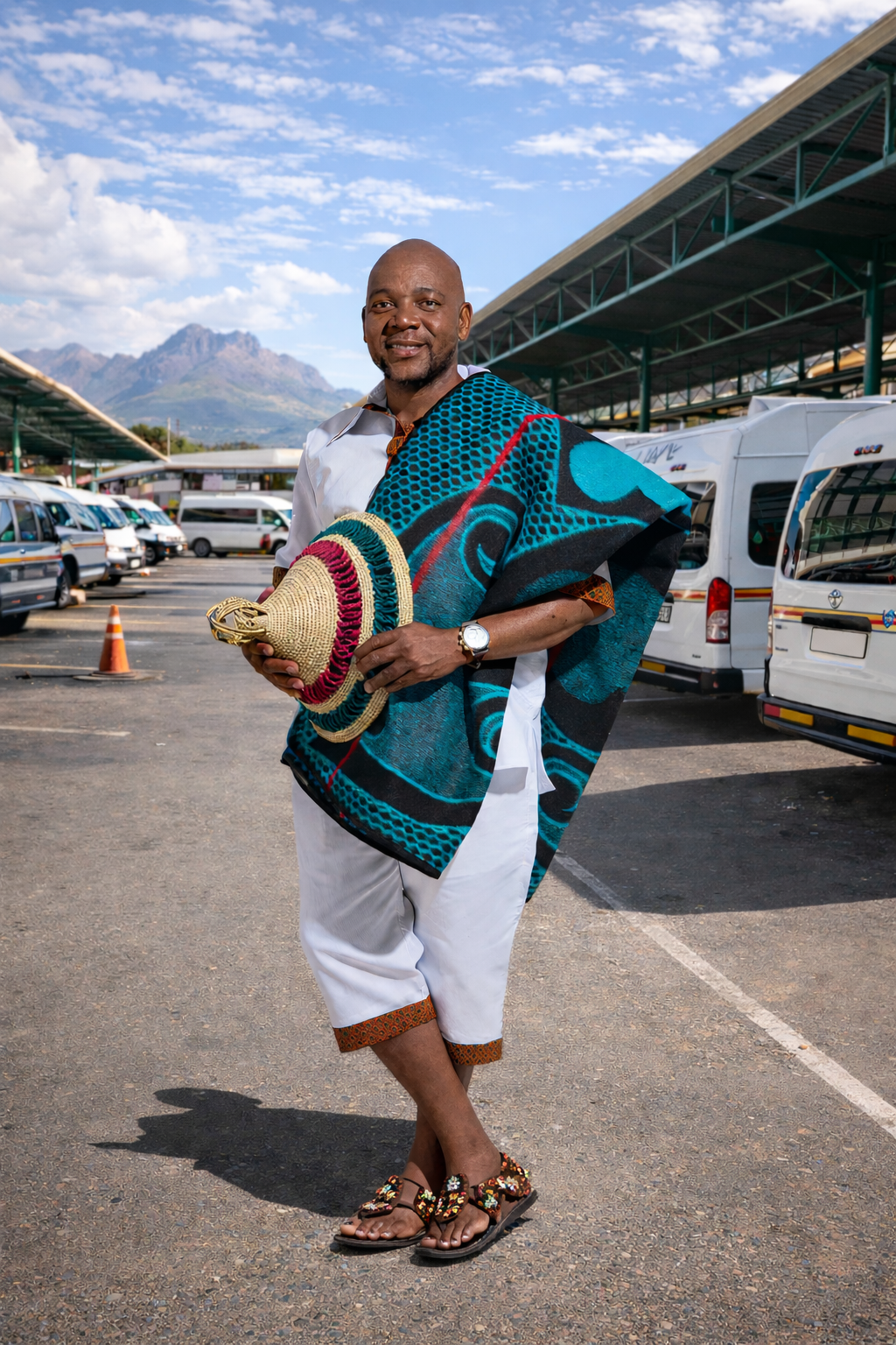 South African man in traditional attire South African man in traditional attire